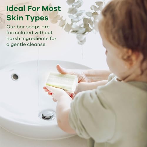 Australian Botanical Goats Milk Soap with Soya Bean 6.6 OZ Luxury Soap Bars Enriched Shea Butter, Luxury Face, Hand and Body Bars Suitable for All Skin Types, Pack of 4